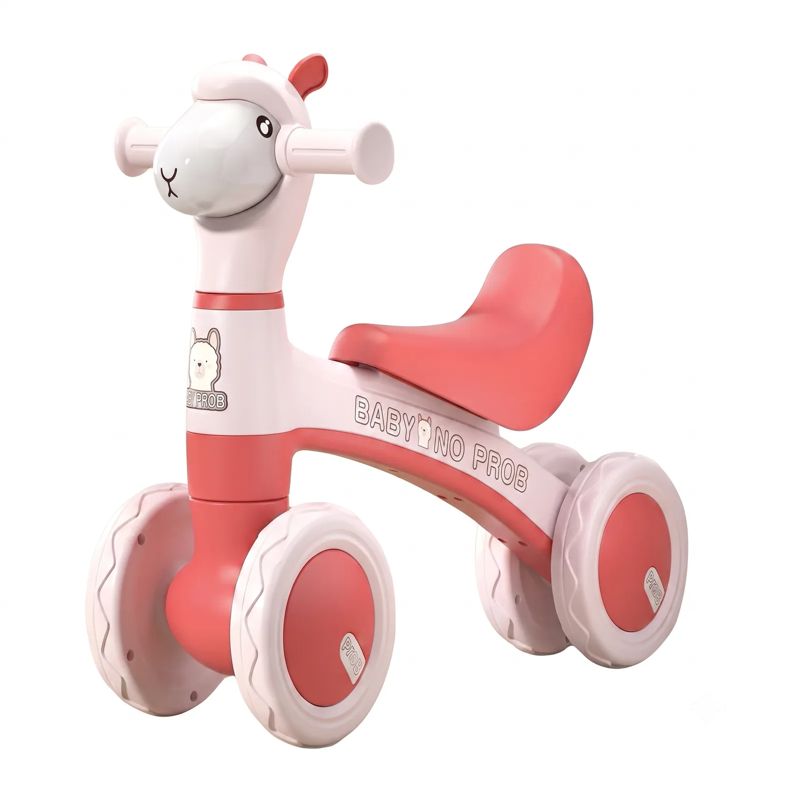 Bicicleta Triciclo Pata Pata de Equilibrio Infantil Llamita con Sonido y Luz