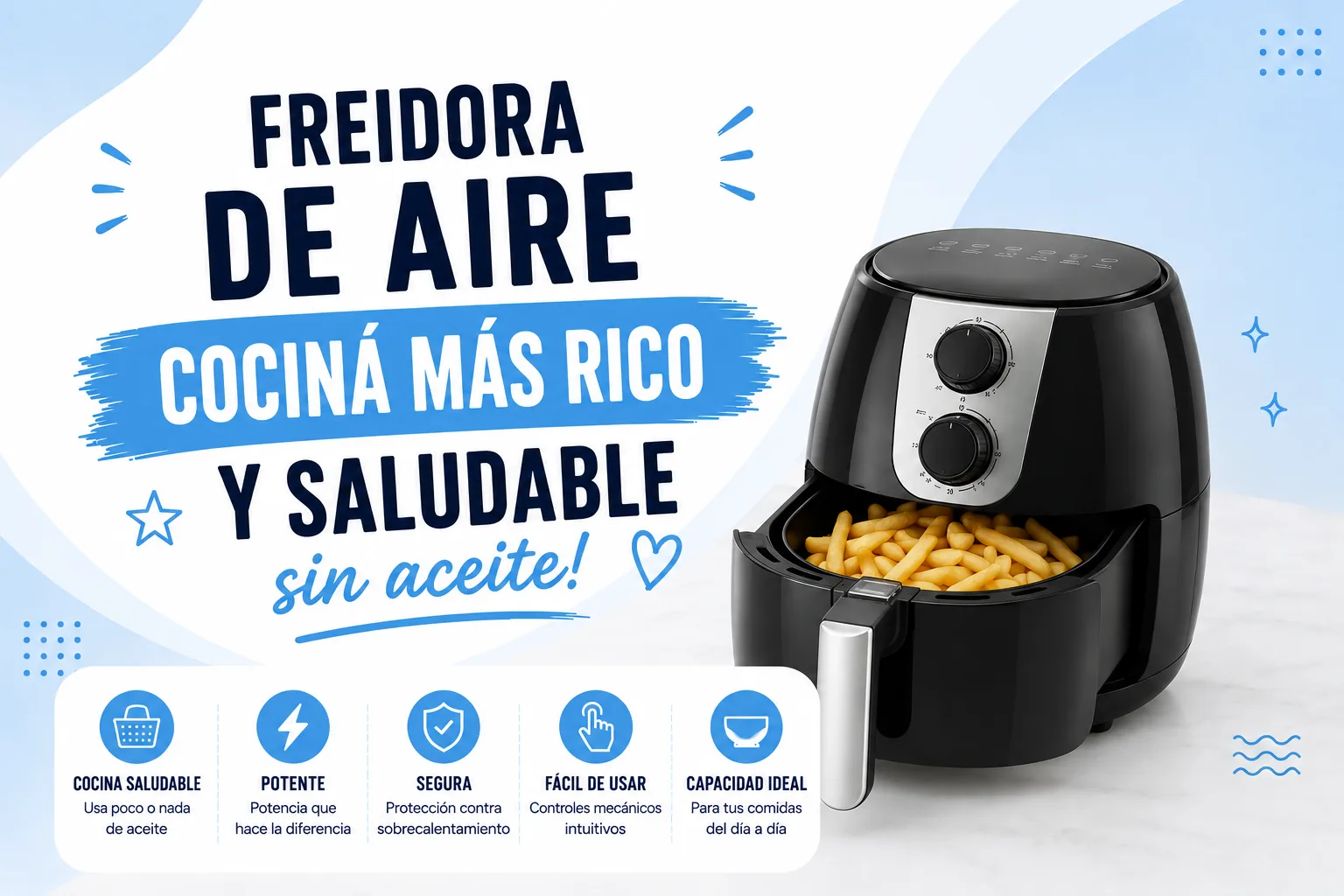 ¡Pura magia en tu Air Fryer! Recetas fáciles y rápidas para todos los días