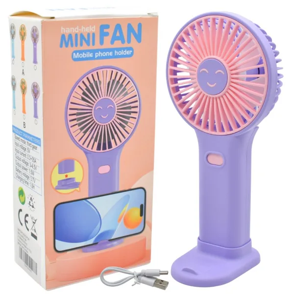 VENTILADOR DE MANO U ESCRITORIO RECARGABLE