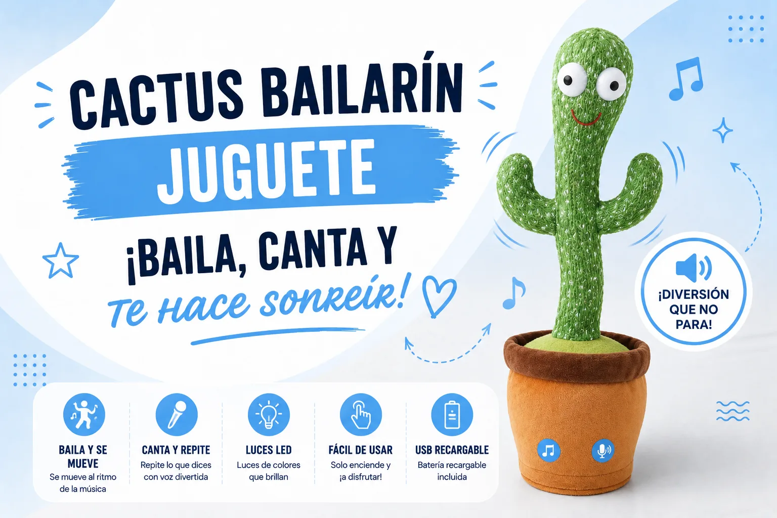 ¿Viste al Cactus Bailarín? ¡El juguete que la rompe y te hace reír sin parar!